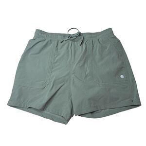 Gradual Green Athletic  Pull on Elastic Waist Workout Shorts Womens Size Large